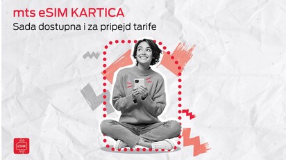 mts eSIM kartica je sada dostupna svim novim i postojećim korisnicima pripejd tarifa i Kontrole troškova!