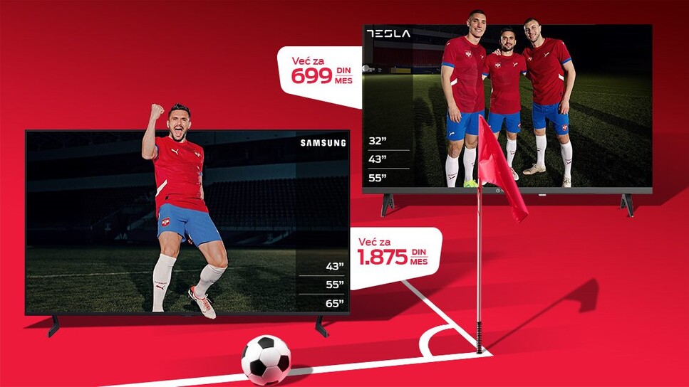 NOVI TELEVIZOR UZ MTS PAKETE: Gledajte najbolji fudbal i navijajte iz sveg srca!