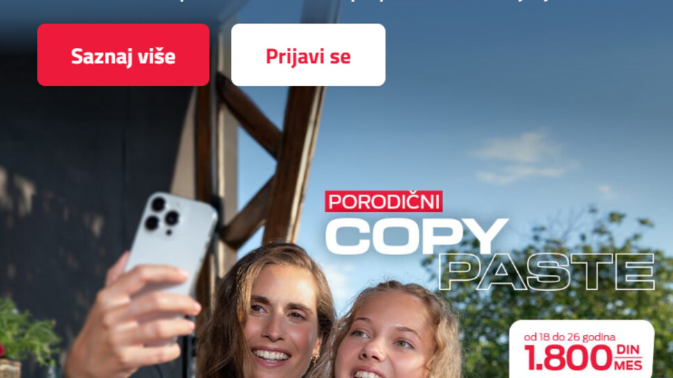 Porodični COPY PASTE: popust za tarifu tvoje dece