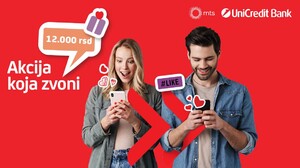 UZ MTS I UNICREDIT BANKU: I novi telefon i do 12.000 dinara na poklon!