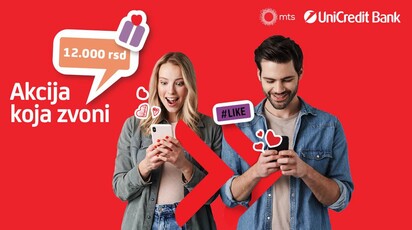 UZ MTS I UNICREDIT BANKU: I novi telefon i do 12.000 dinara na poklon!
