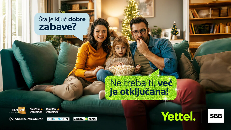 Novi kanali i otključan sadržaj tokom praznika za Yettel i SBB korisnike