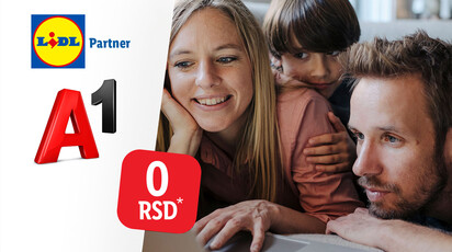 A1 Kućni net prvih 6 meseci besplatno uz LIDL Plus!