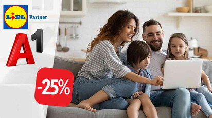 Uz LIDL Plus aplikaciju ostvarite 25% popusta na A1 Kućni net tarife!