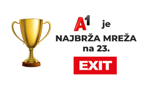 A1 Srbija najbrža mreža na 23. EXIT festivalu tokom sva četiri dana!
