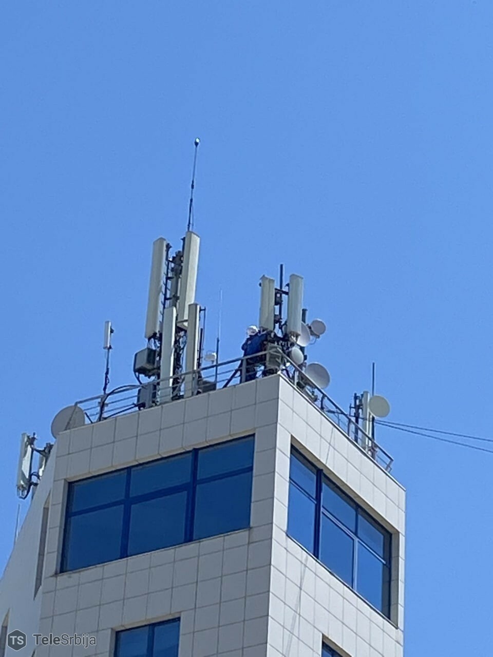 Fotografija intervencije na zgradi centra Milenijum u Vršcu 2/2