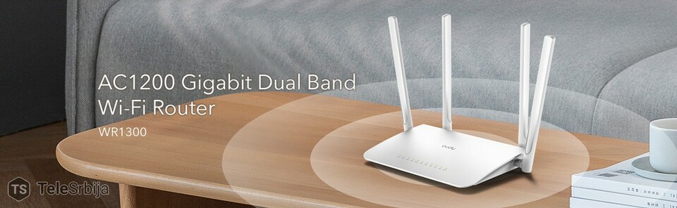 Cudy WR1300 AC1200 Gigabit Dual Band Wi-Fi Router