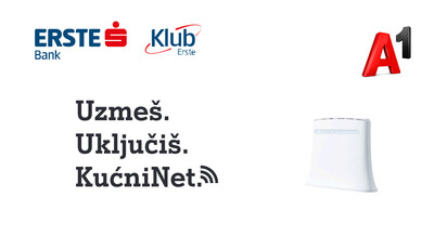 ERSTE Klub akcija - Popust na A1 Kućni net!