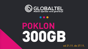 Globaltel „Crni petak” akcija: poklon 300 GB novim postpaid korisnicima!