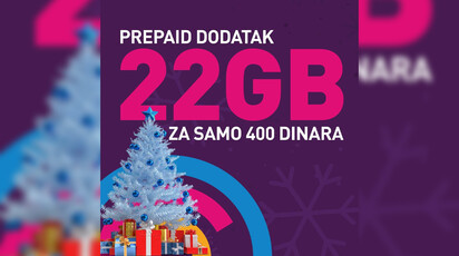 Globaltel prepaid novogodišnja promocija: 22 GB neta za 400 din!