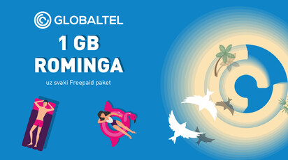 Globaltel poklanja 1GB roming interneta svim Freepaid korisnicima!