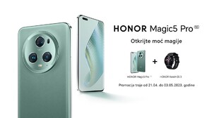 Uz rezervaciju HONOR Magic 5 Pro, pametni sat na poklon