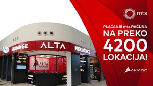 Plaćajte mts račune jednostavno na preko 4.200 Alta Pay lokacija širom Srbije!