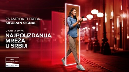 mts je ponovo najpouzdanija mobilna mreža u Srbiji!