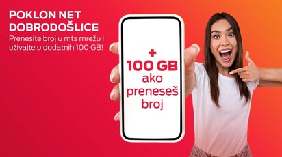 MTS promocija: Prenesi broj i dobijaš dodatnih 100 GB neta!