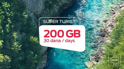 ČAK 200 GB NETA! Nabavi svoj MTS Super Turist eSIM pripejd potpuno online!