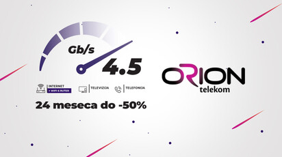 Nova Orion ponuda: 4500 Mbps za manje od 1500 dinara, na sve pakete 50% popusta tokom cele UO