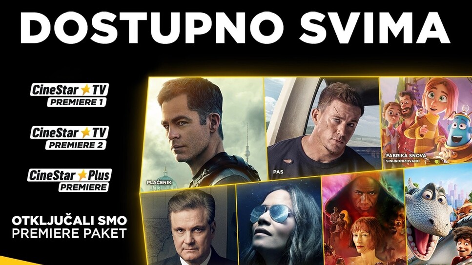 Novi paket u video klubu: CineStar Premiere PLUS sada deo Orion telekom ponude