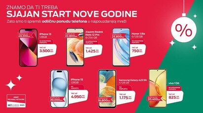 Telefoni na popustu uz MTS postpejd tarife za sjajan početak nove godine!