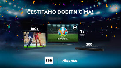 Izvučeni dobitnici SBB-ove Hisense nagradne igre