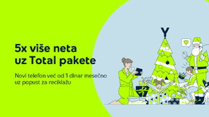 Nova Yettel praznična promocija: 5x više neta, telefoni već od 1 dinar mesečno!