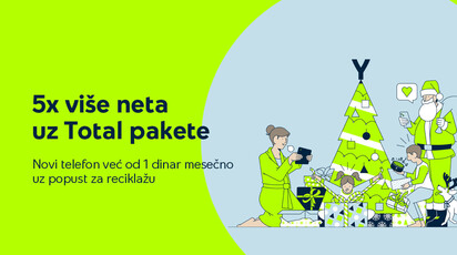 Nova Yettel praznična promocija: 5x više neta, telefoni već od 1 dinar mesečno!