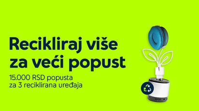 Recikliraj više za veći popust: Do 15.000 dinara popusta uz reciklažu 3 uređaja u Yettelu